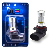 Автомобильная светодиодная лампа DLED HB3 9005 - 8 CREE + Линза (2шт.)